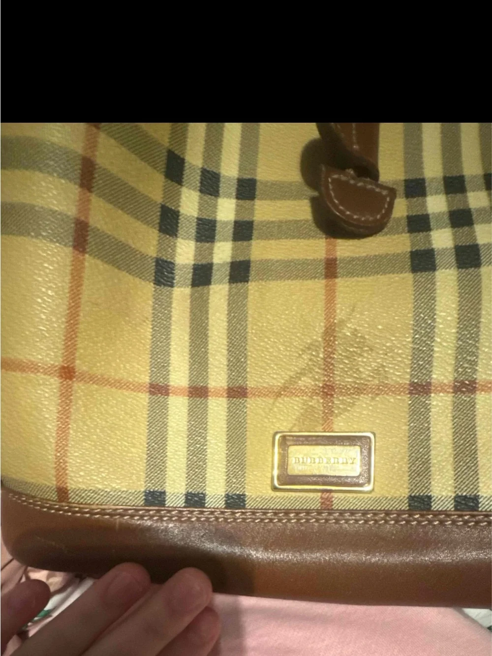 Burberry haymarket Lornel bag
